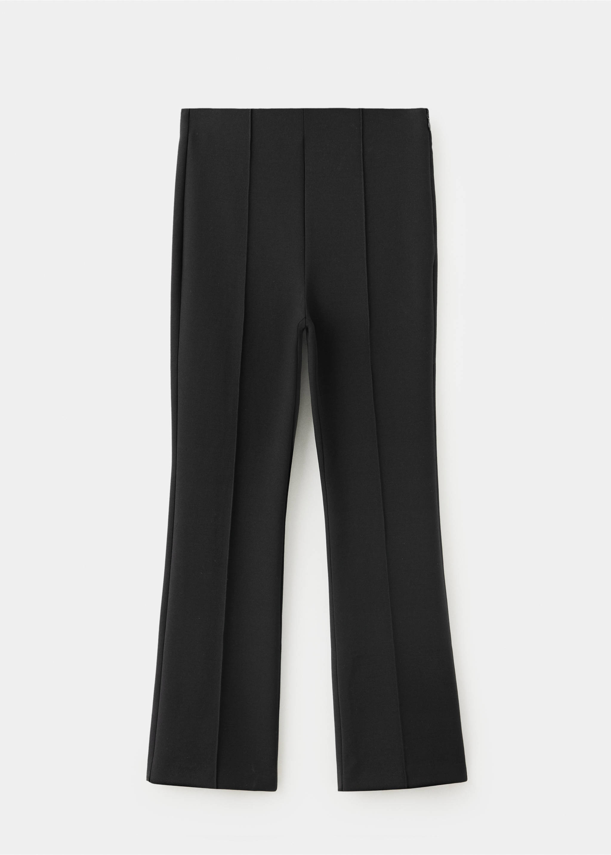 Straight-leg trousers with seam detail - Article without model, Black. Ref: 37044473-00.