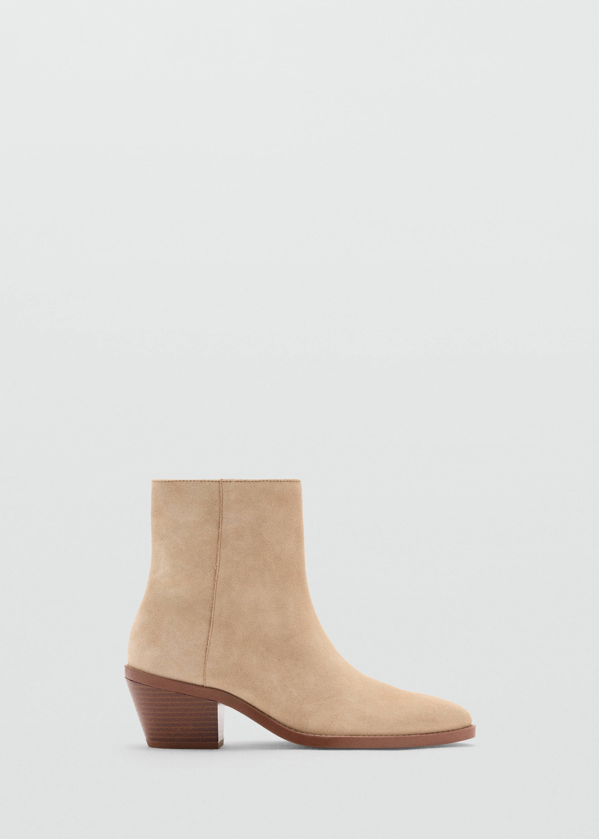 Heel suede ankle boot - Article without model