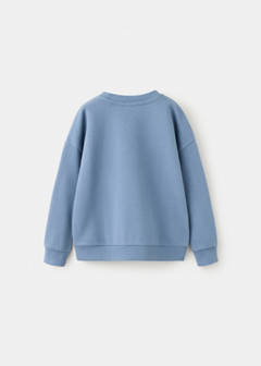 Textured cotton-blend sweatshirt — Blue 4