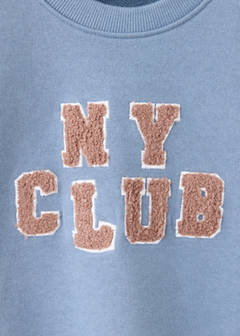 Textured cotton-blend sweatshirt — Blue 3
