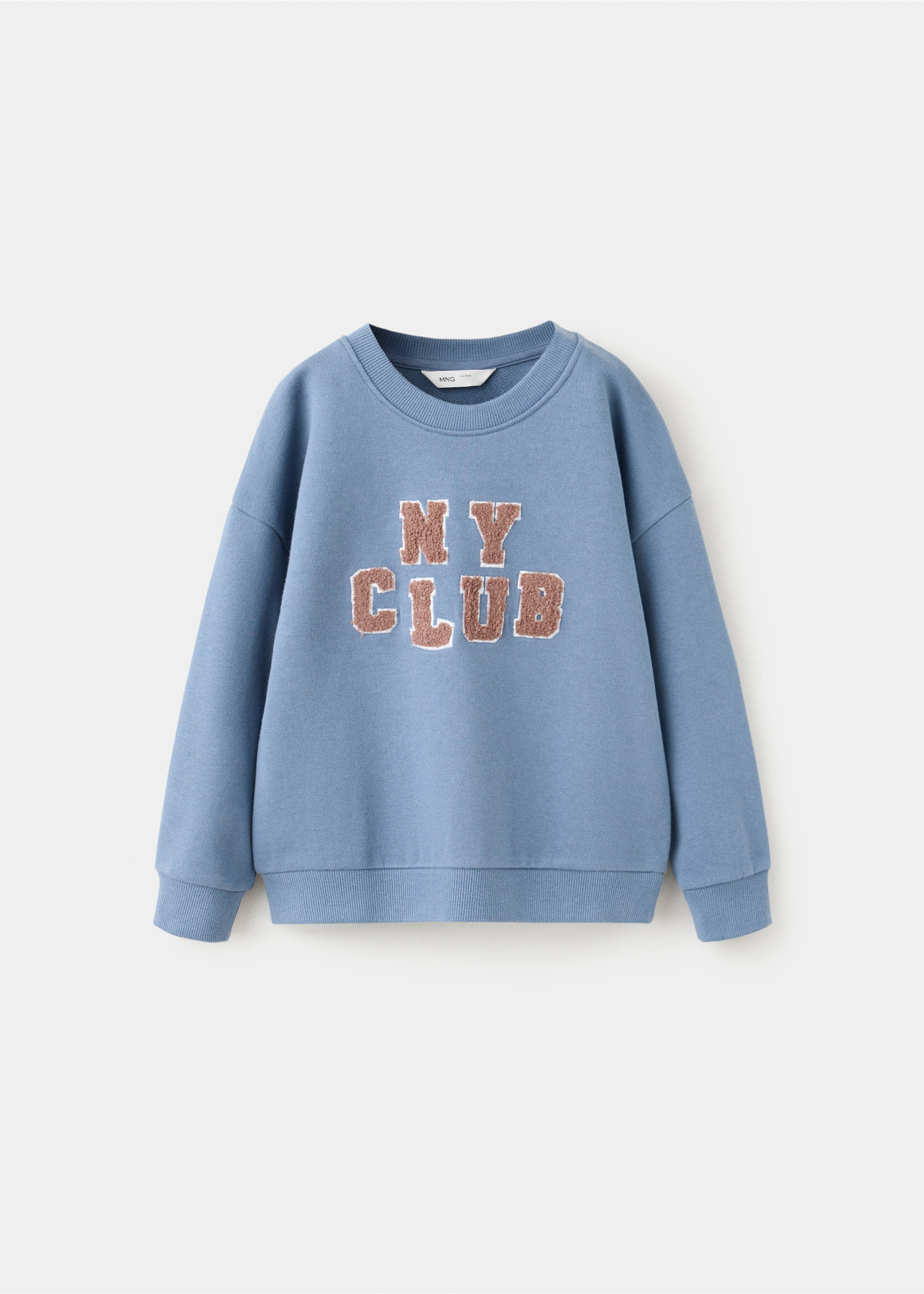 Sweat-shirt coton texturé - Article sans modèle, Bleu. Ref: 37044784-00.