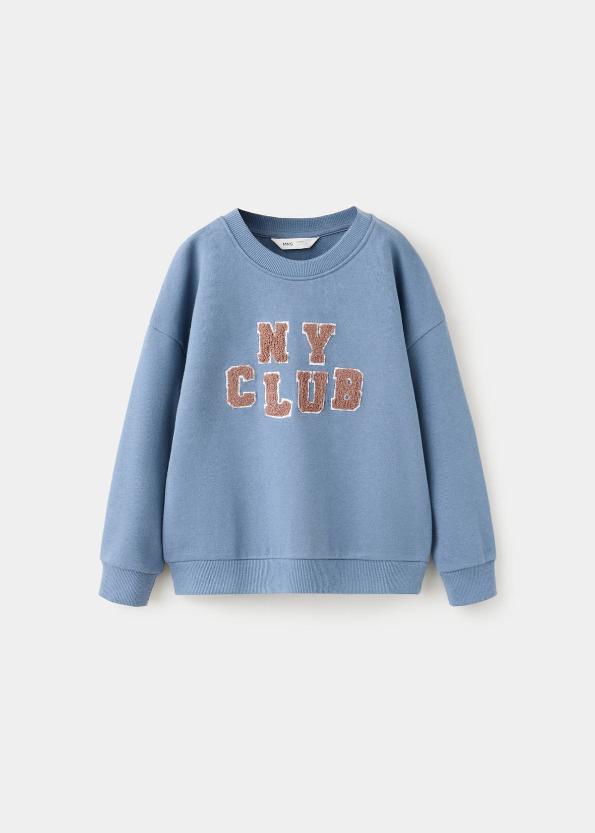Textured cotton-blend sweatshirt — Blue