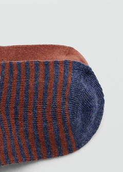 2 pack ribbed socks — Burnt Orange 2