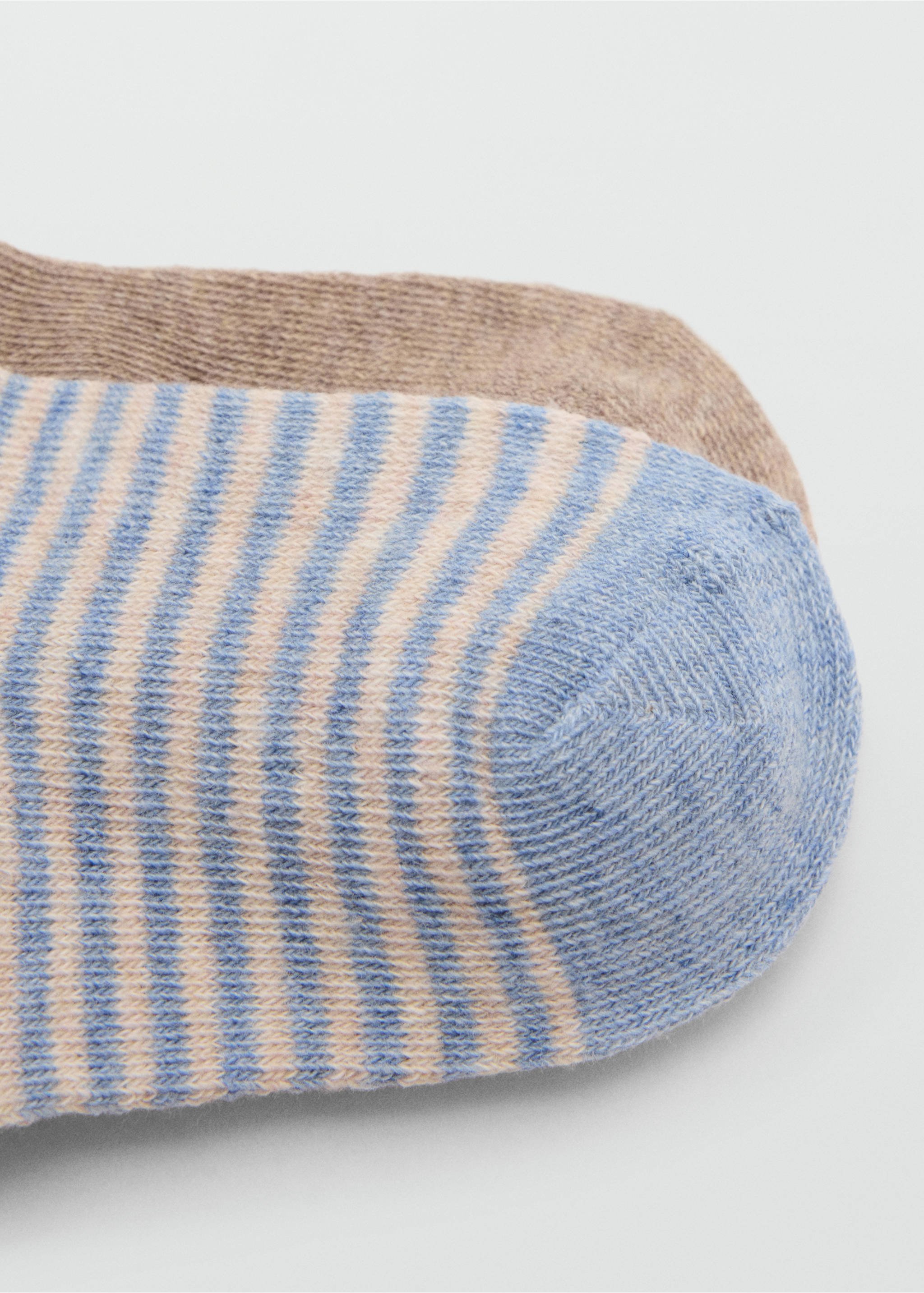 2 pack ribbed socks - Details of the article 8, Sky Blue. Ref: 37044786-00.