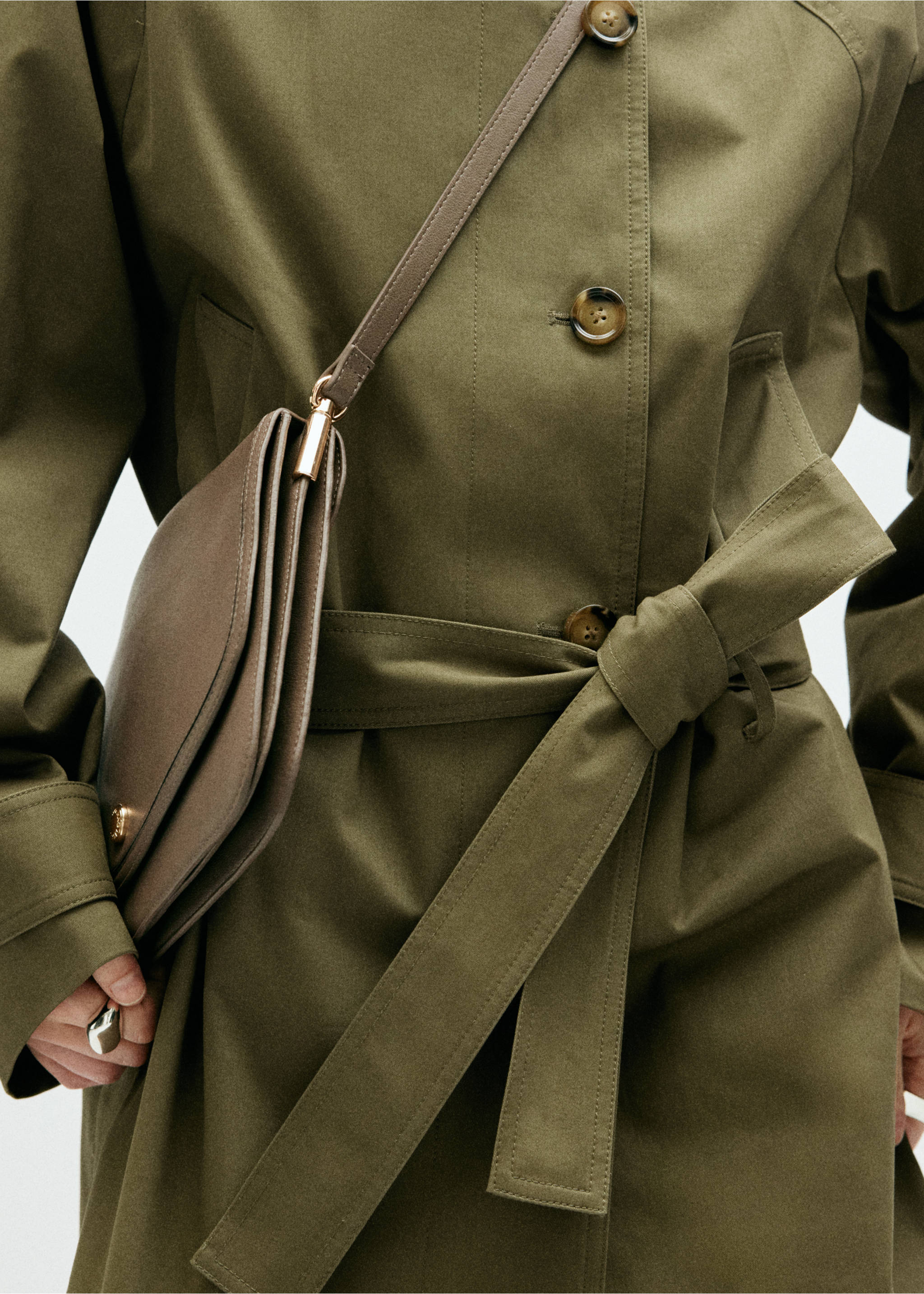 Trench coat mona - Деталь изделия 3, Хаки. Ref: 37044788-00.