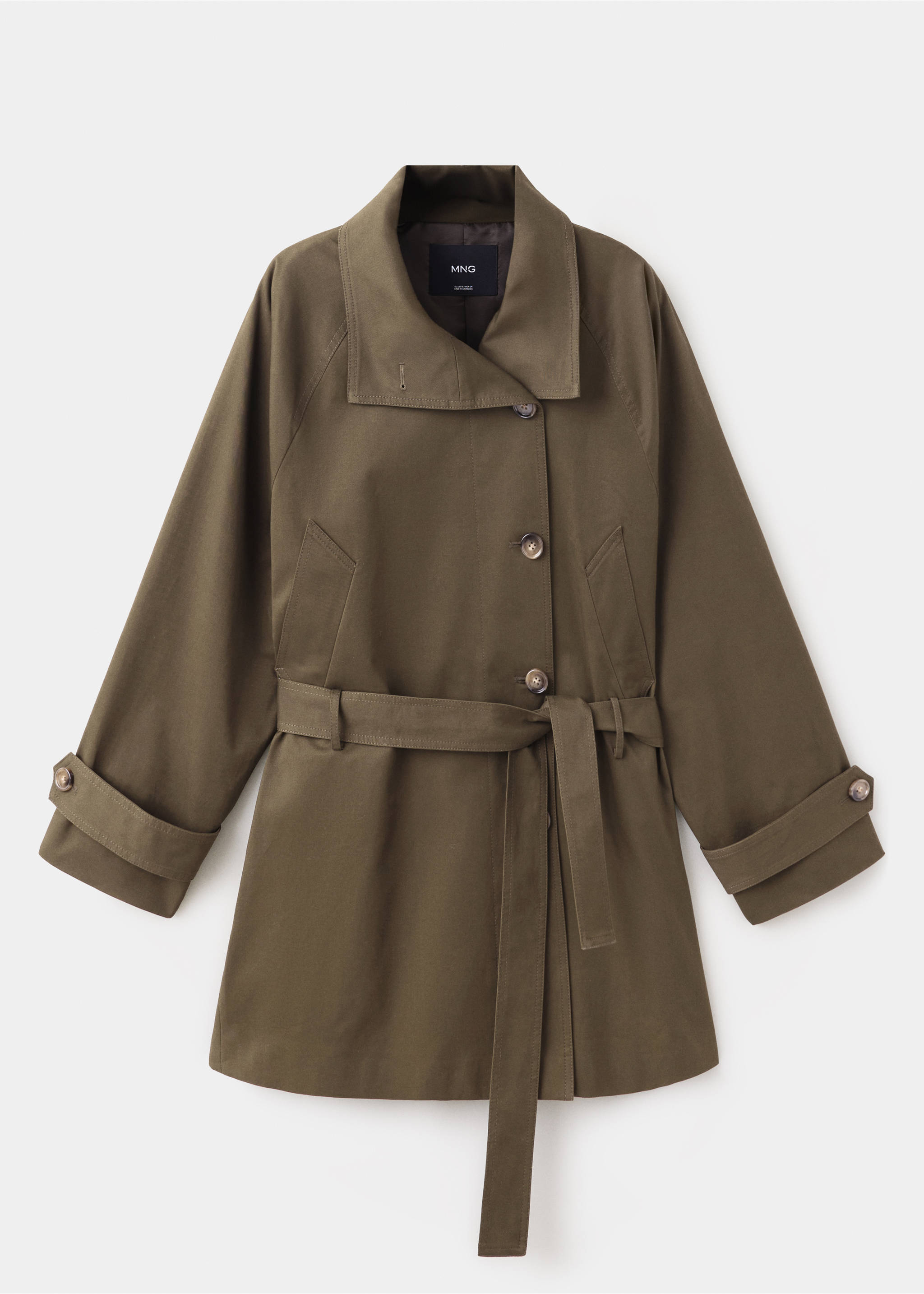 Trench coat mona - Изделие без модели, Хаки. Ref: 37044788-00.