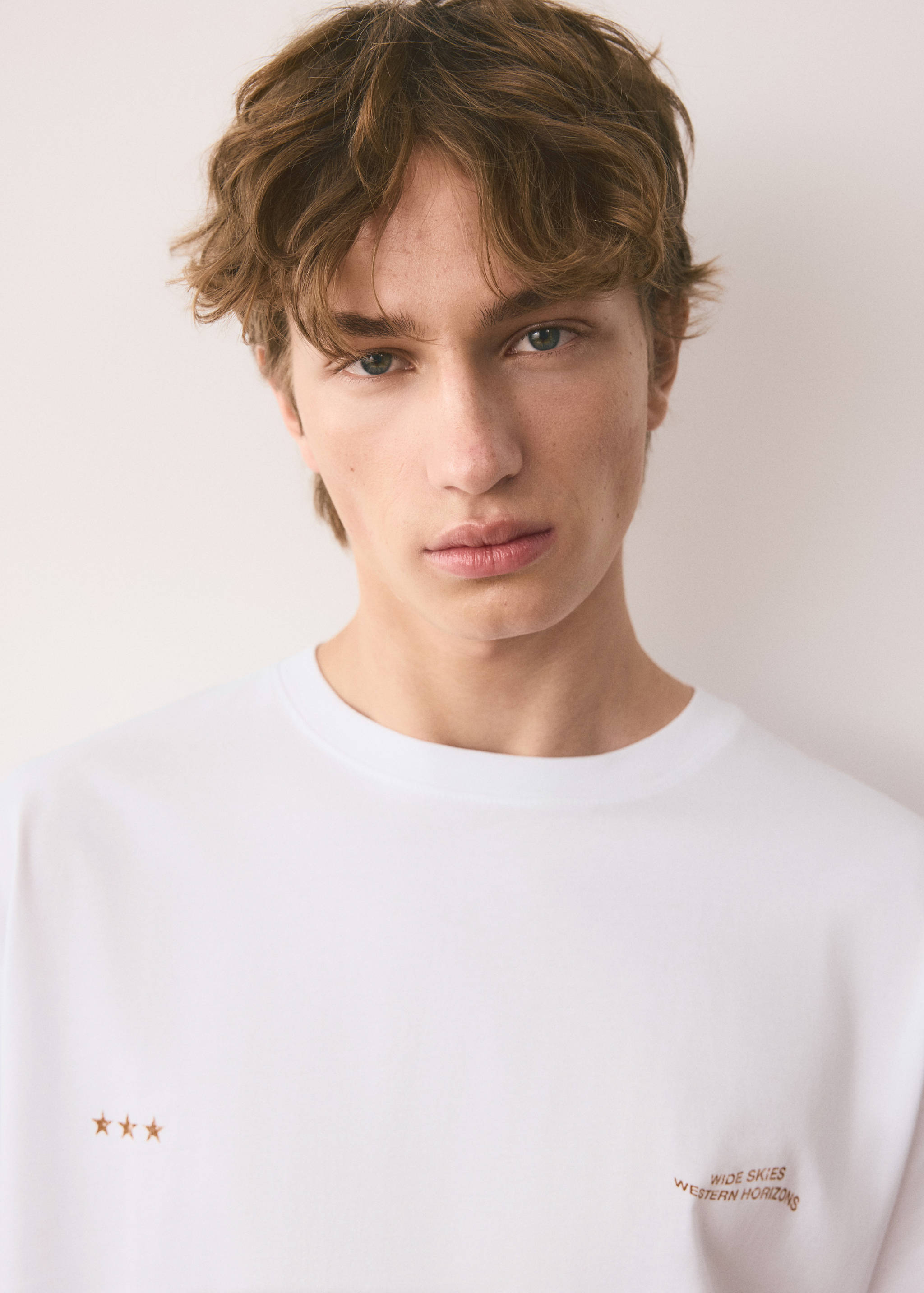 100% cotton embroidered t-shirt - Details of the article 1
