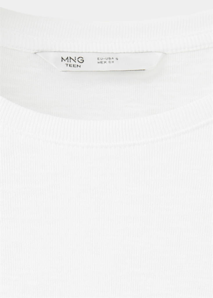 Long-sleeved T-shirt with decorative buttons — Off White
