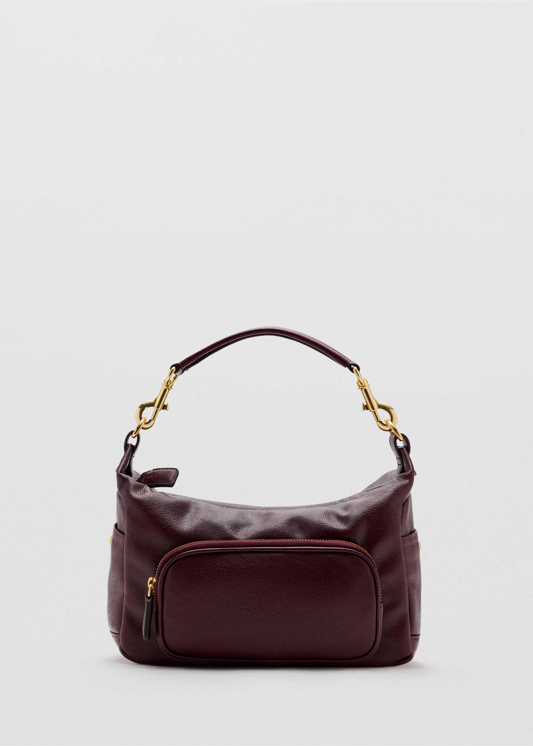 Shoulder bag with pocket - Article without model, Burgundy. Ref: 37044794-00.