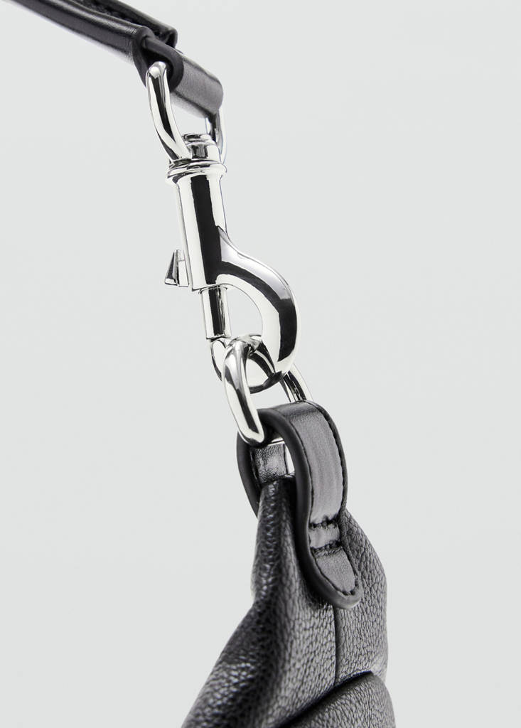 Shoulder bag with pocket — Black