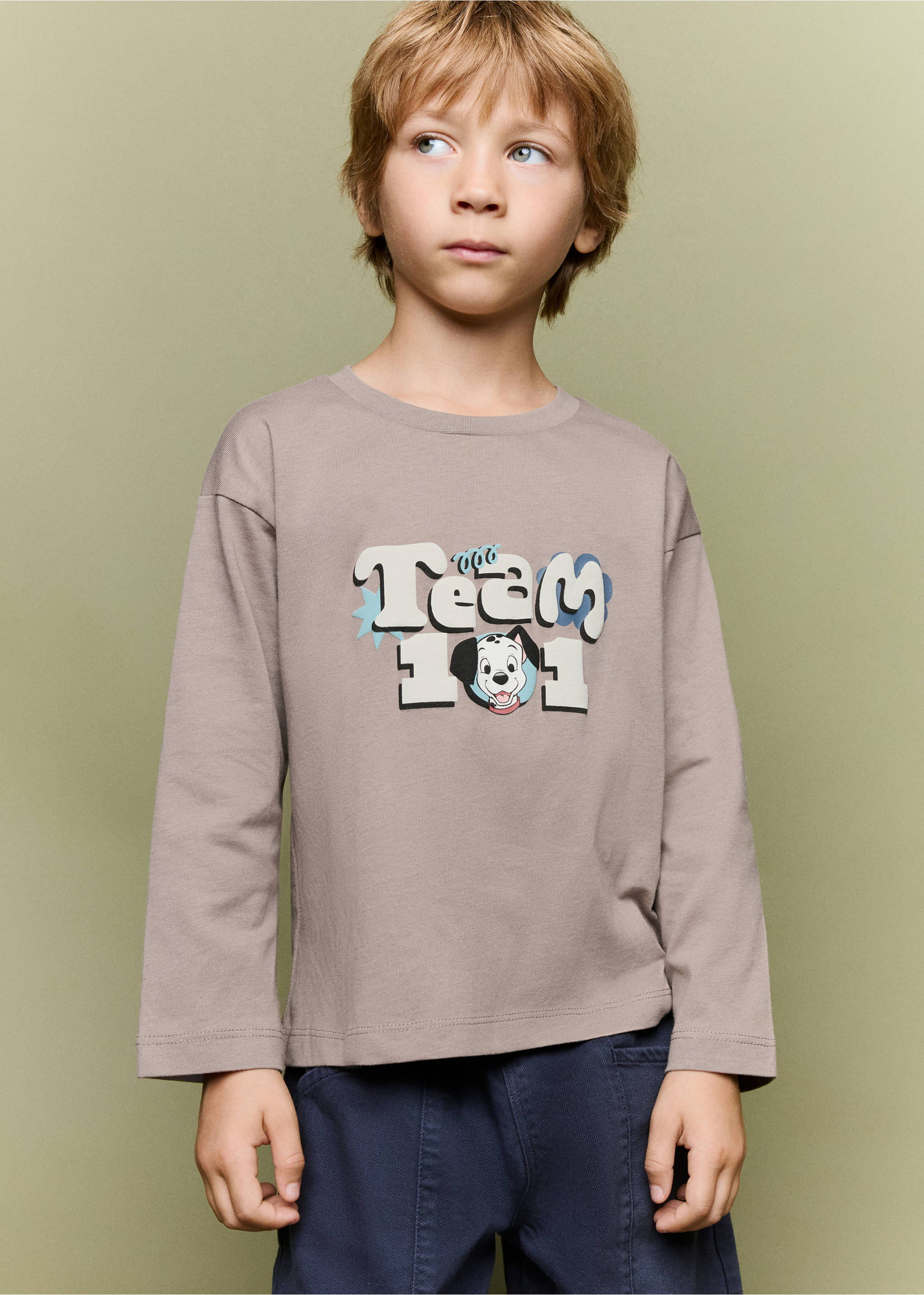 T-shirt Les 101 Dalmatiens - Plan moyen, Marron moyen. Ref: 37044796-00.