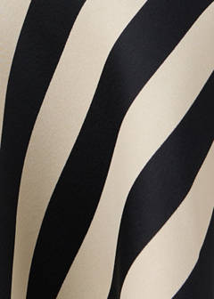 Striped asymmetrical top — Ecru 7