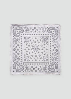 Printed chiffon scarf — Off White 1