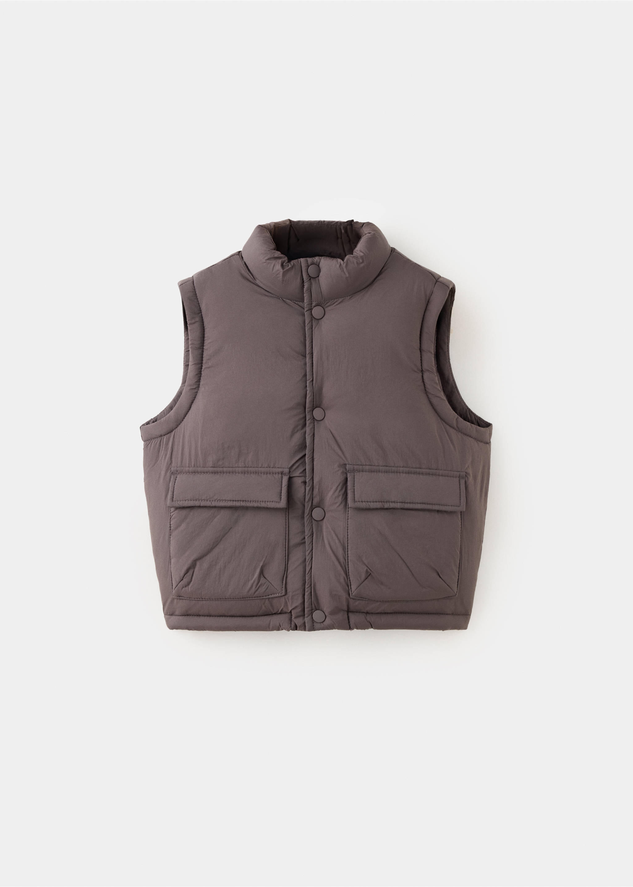 Gilet matelassé léger - Article sans modèle, Marron. Ref: 37045150-00.
