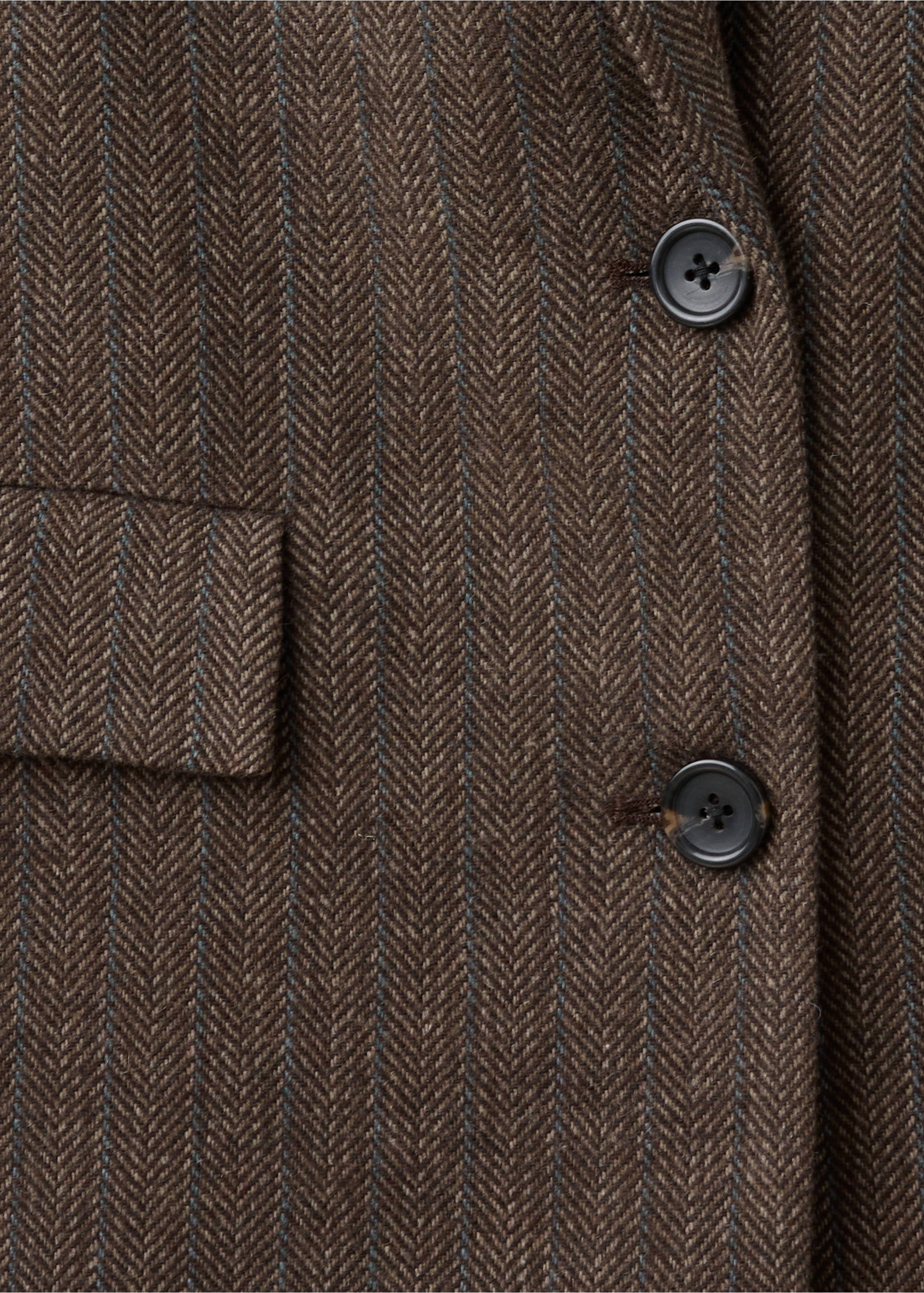 Blazer i ull med slag - Detaljer om artikeln 0, Sand. Ref: 37045152-00.