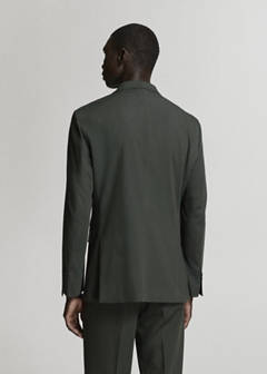 Milan slim-fit suit jacket — Khaki 3
