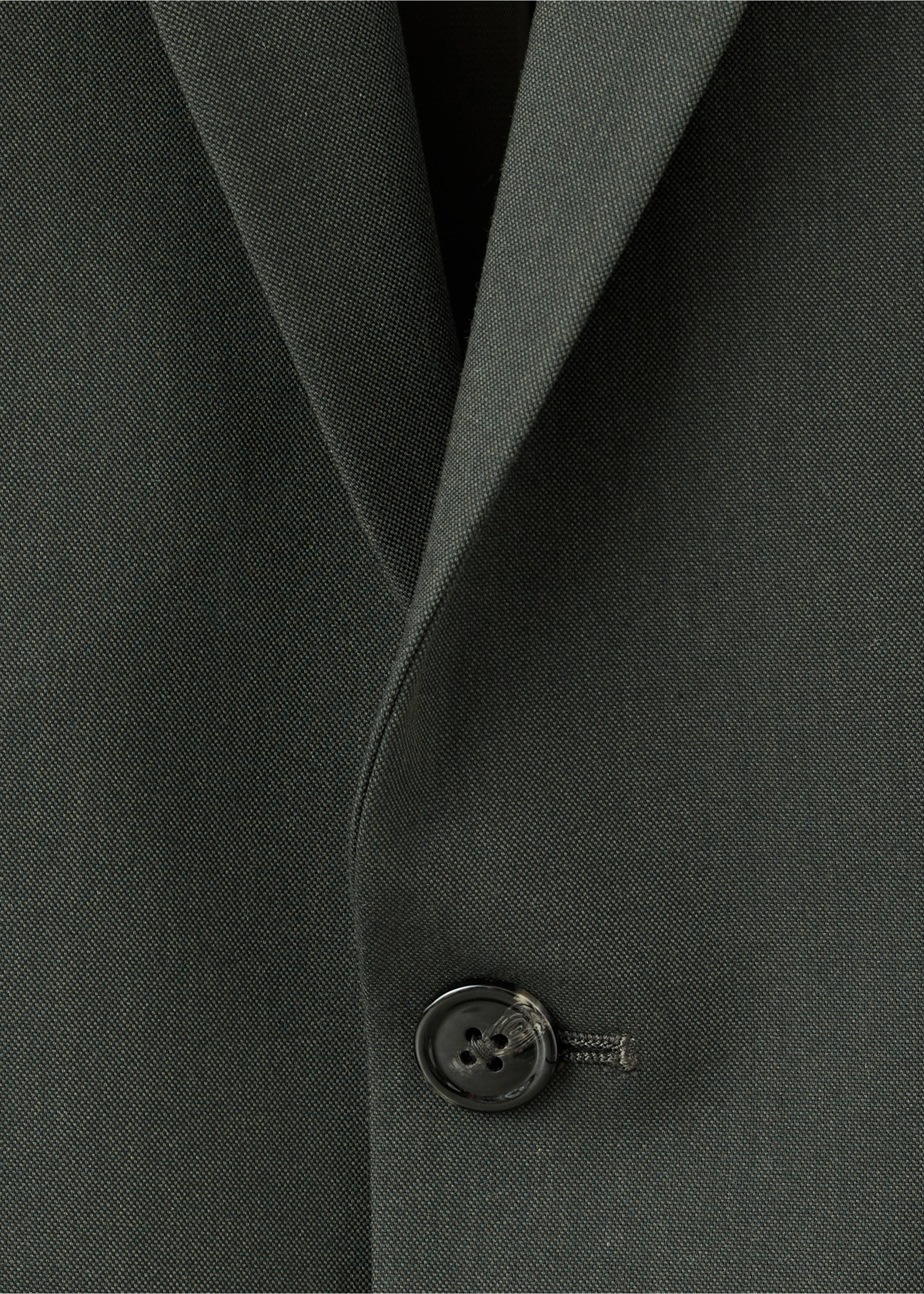 Milan slim-fit suit jacket - Details of the article 8, Khaki. Ref: 37045154-00.