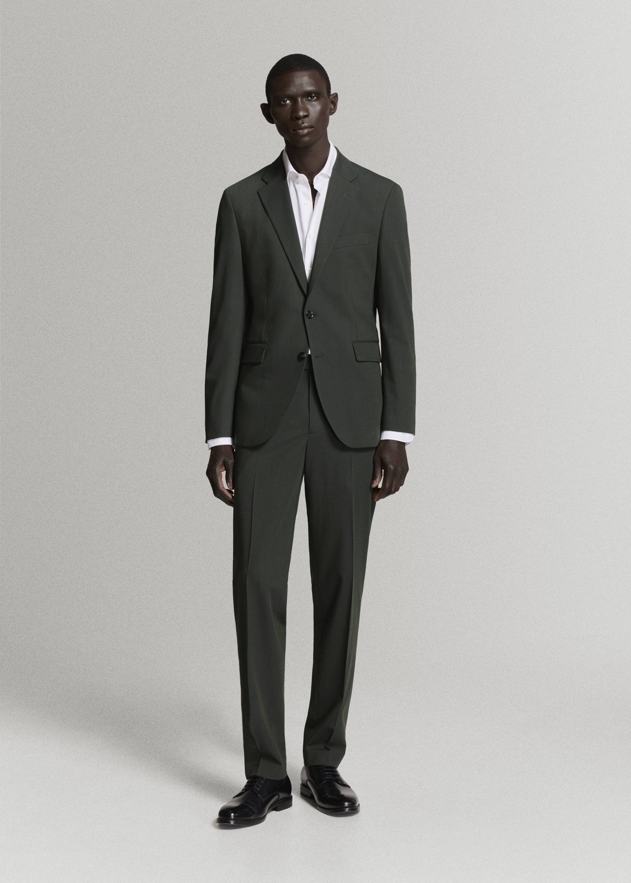Milan slim-fit suit jacket - General plane