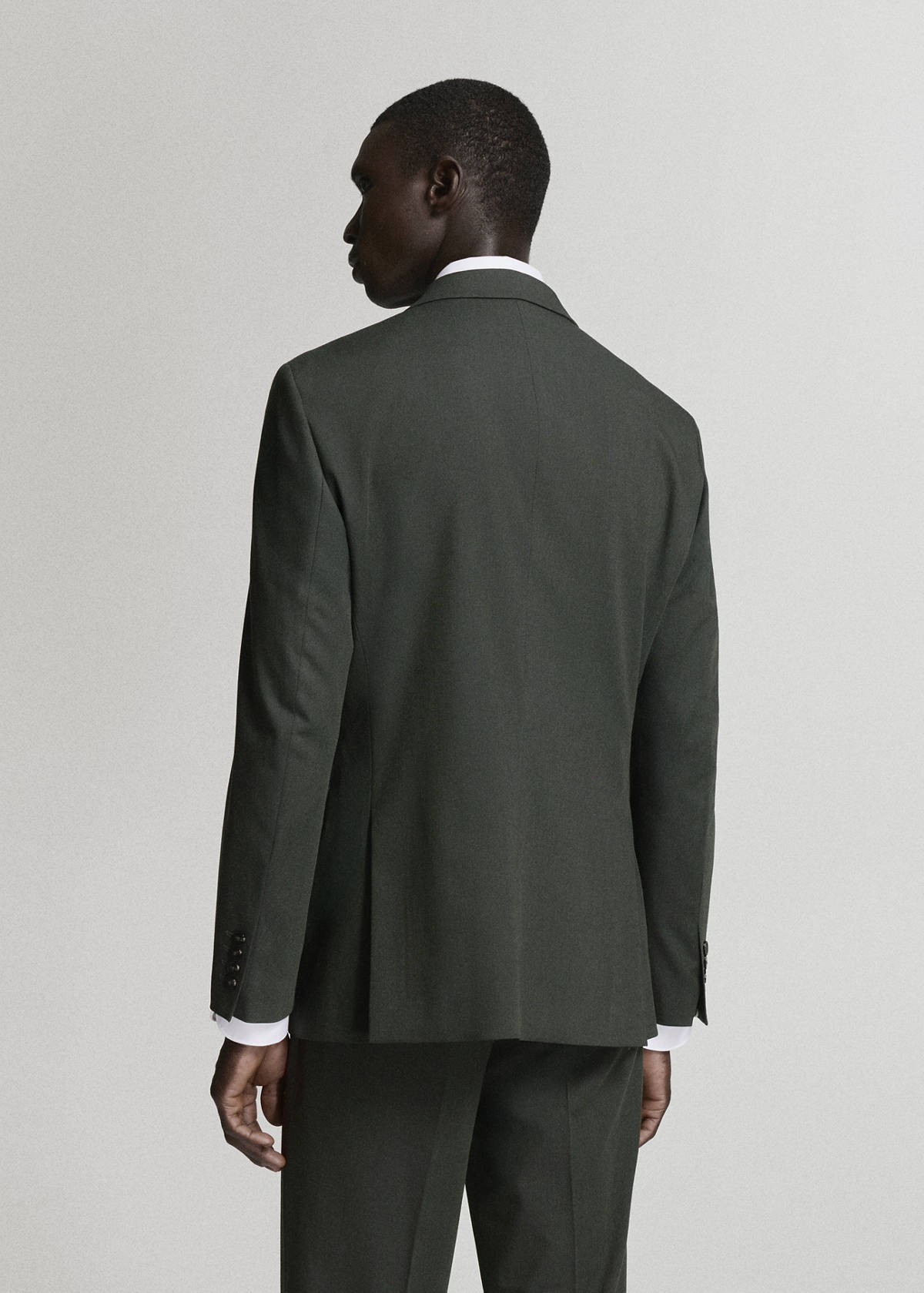 Milan slim-fit suit jacket — Khaki