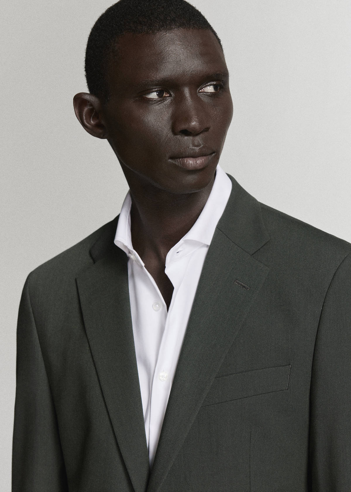 Milan slim-fit suit jacket — Khaki