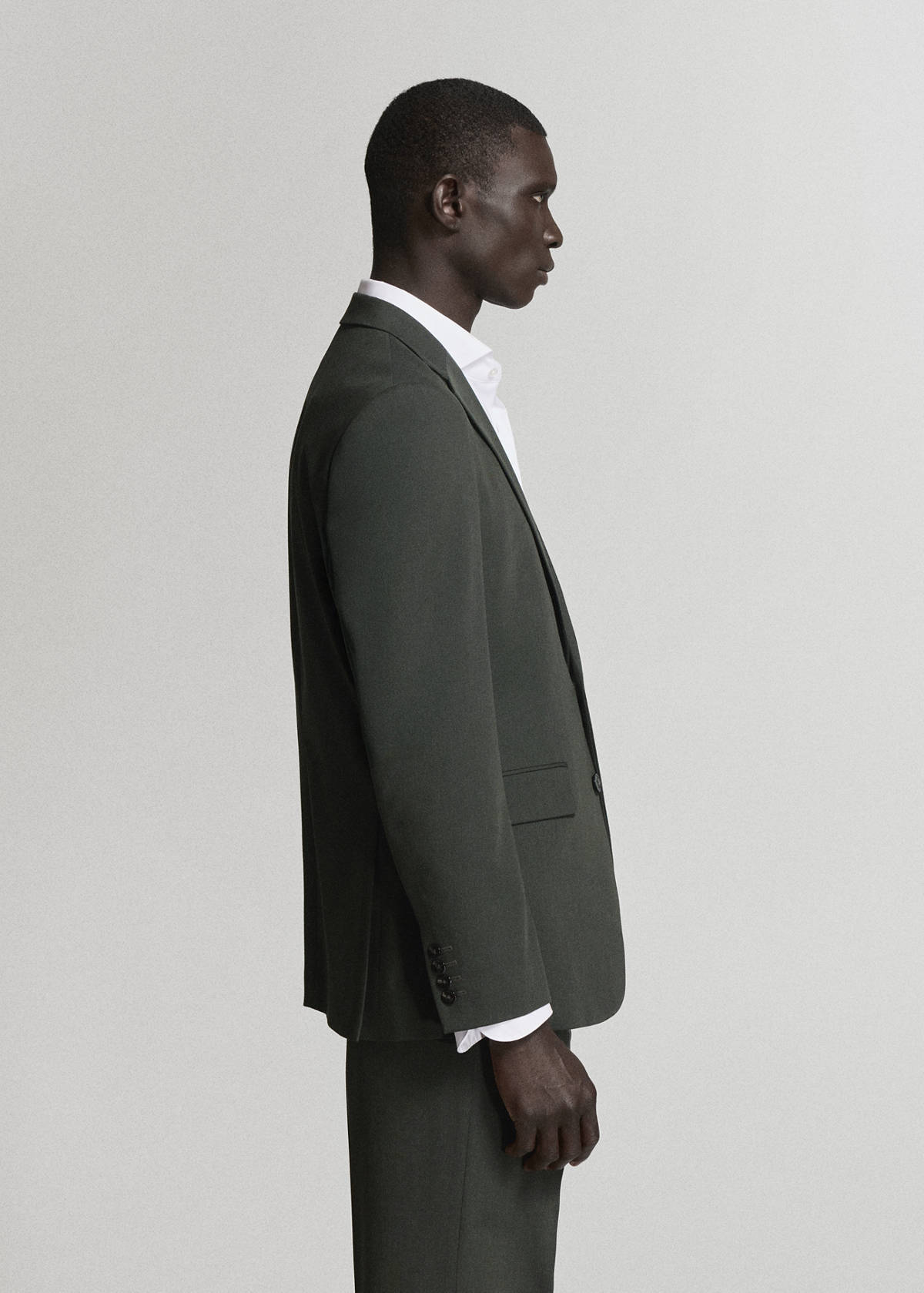 Milan slim-fit suit jacket — Khaki