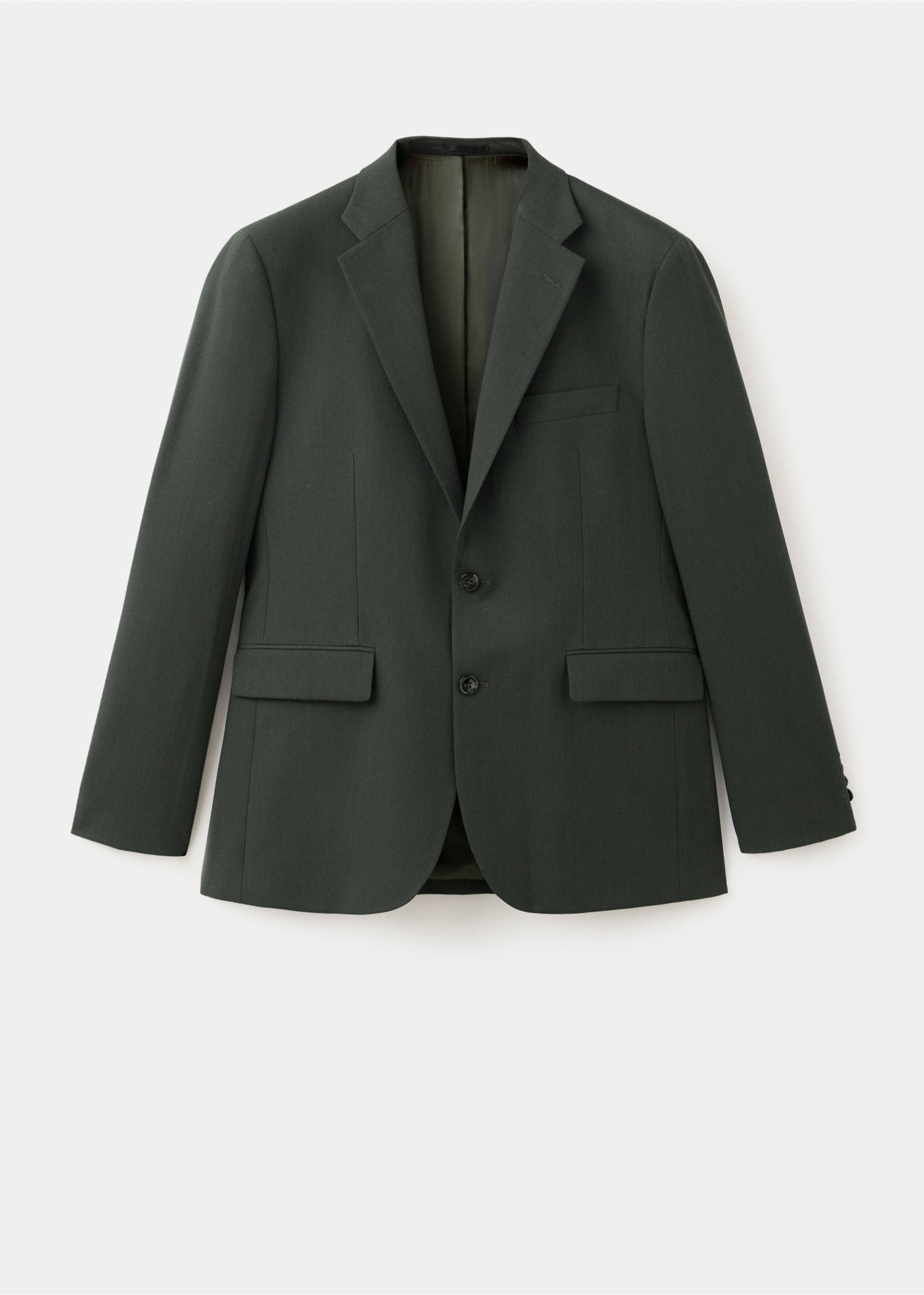 Milan slim-fit suit jacket - Article without model, Khaki. Ref: 37045154-00.