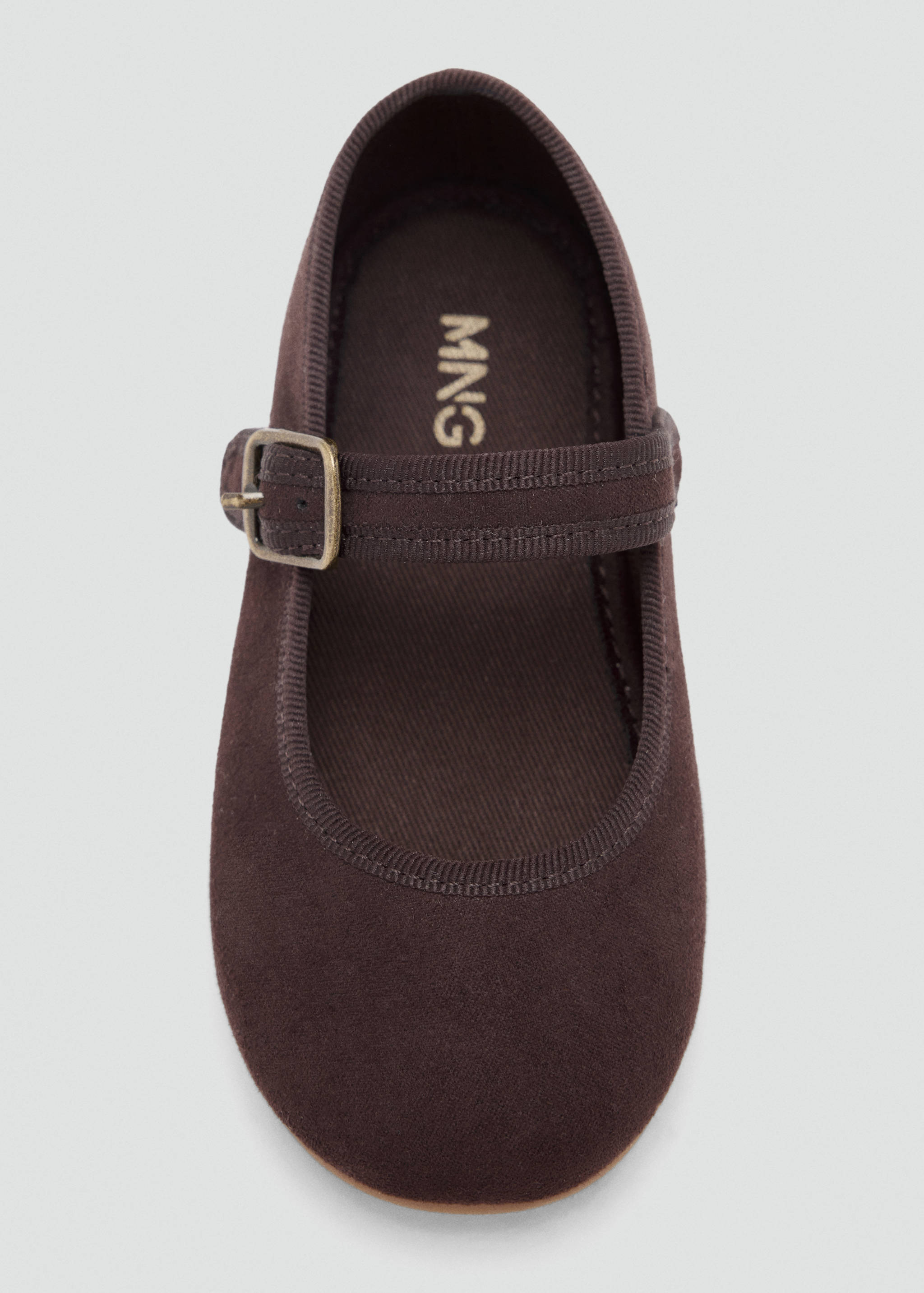 Ballet flat with buckle, suede effect - Details of the article 2