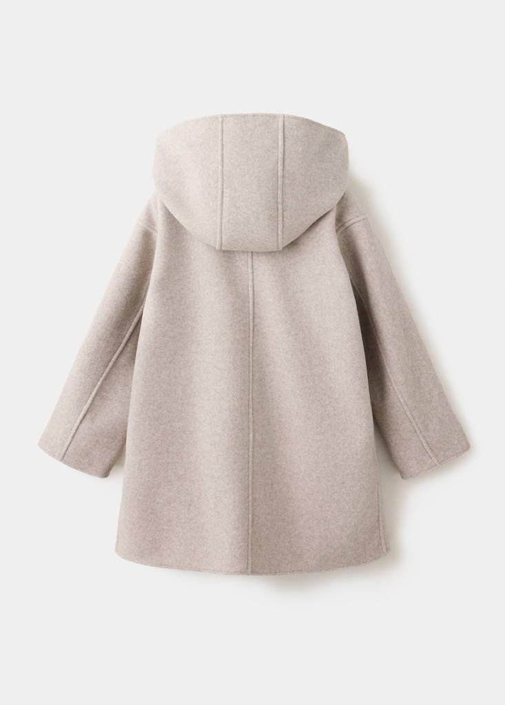 Long cloth coat — Sand