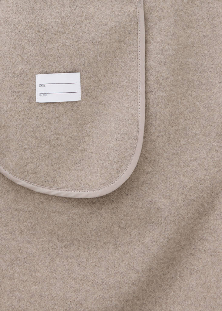Long cloth coat — Sand