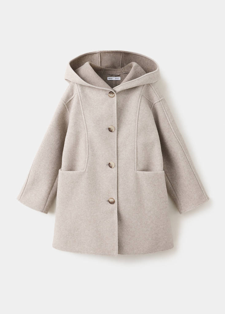 Long cloth coat — Sand