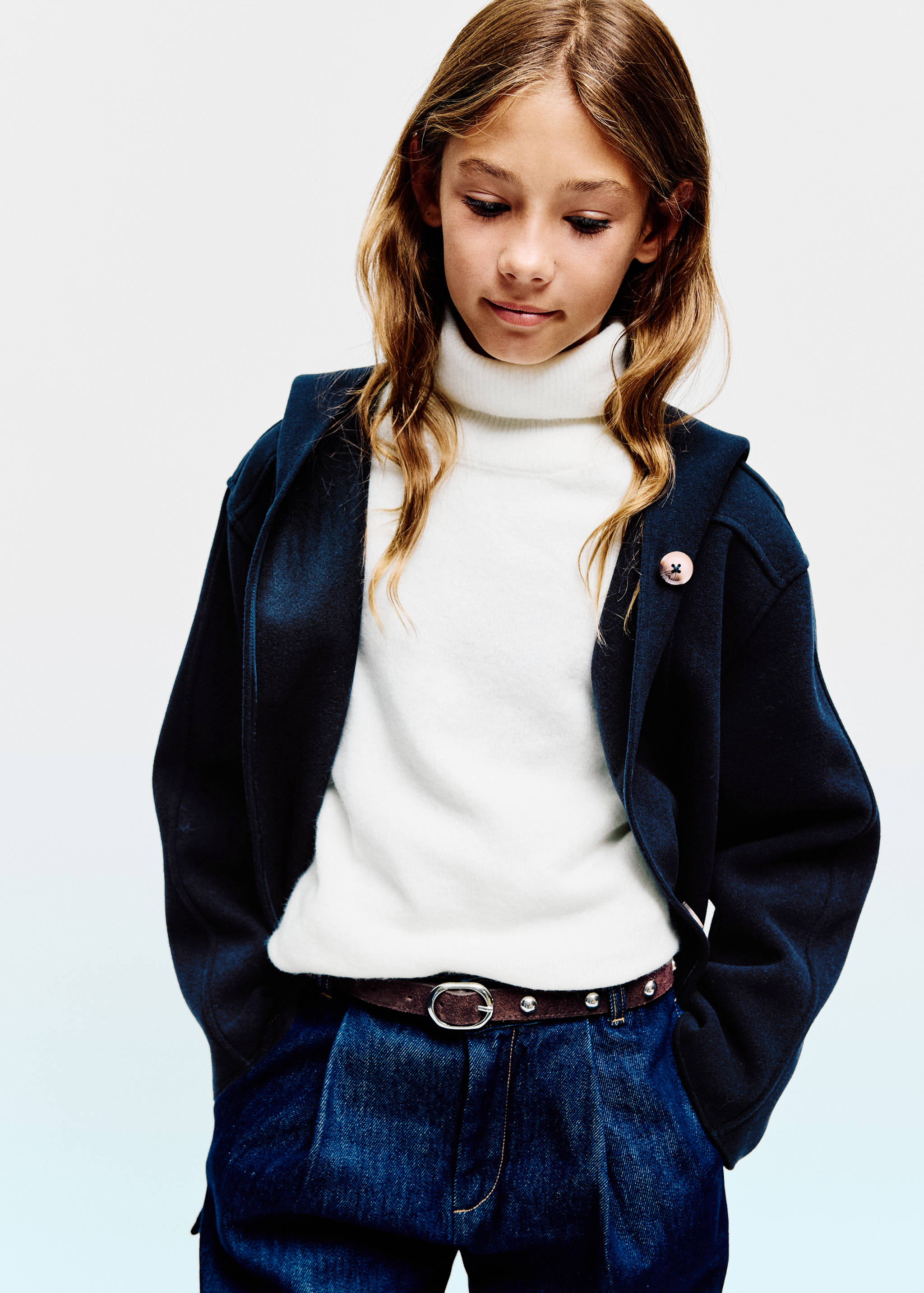 Long cloth coat - Medium plane