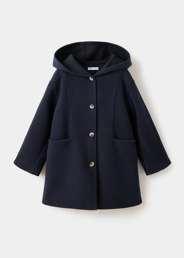 Long cloth coat — Navy