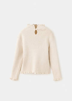 Ribbed cotton-blend sweater — Beige 5