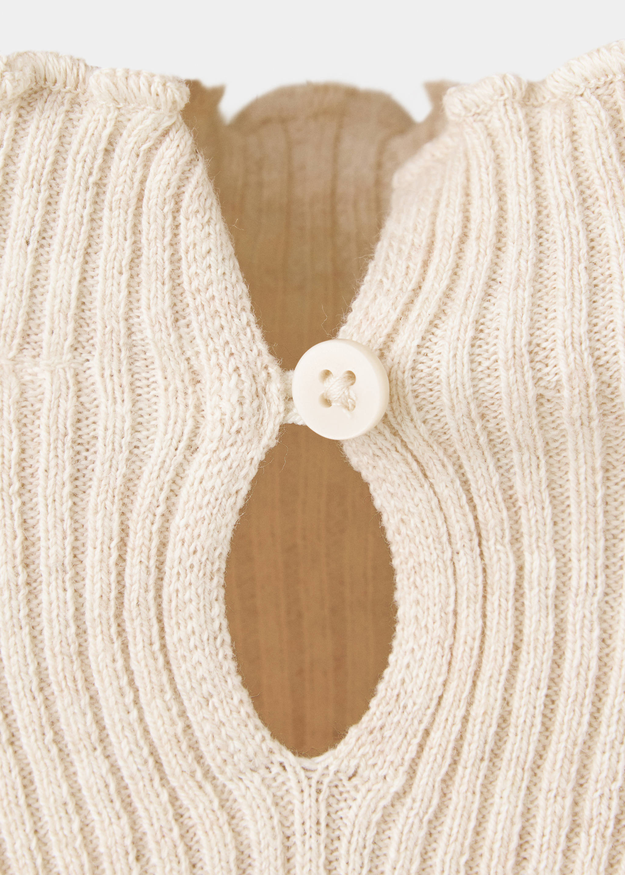Ribbed cotton-blend sweater - Details of the article 0