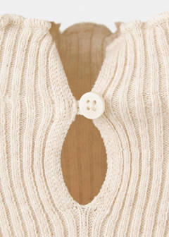 Ribbed cotton-blend sweater — Beige 6