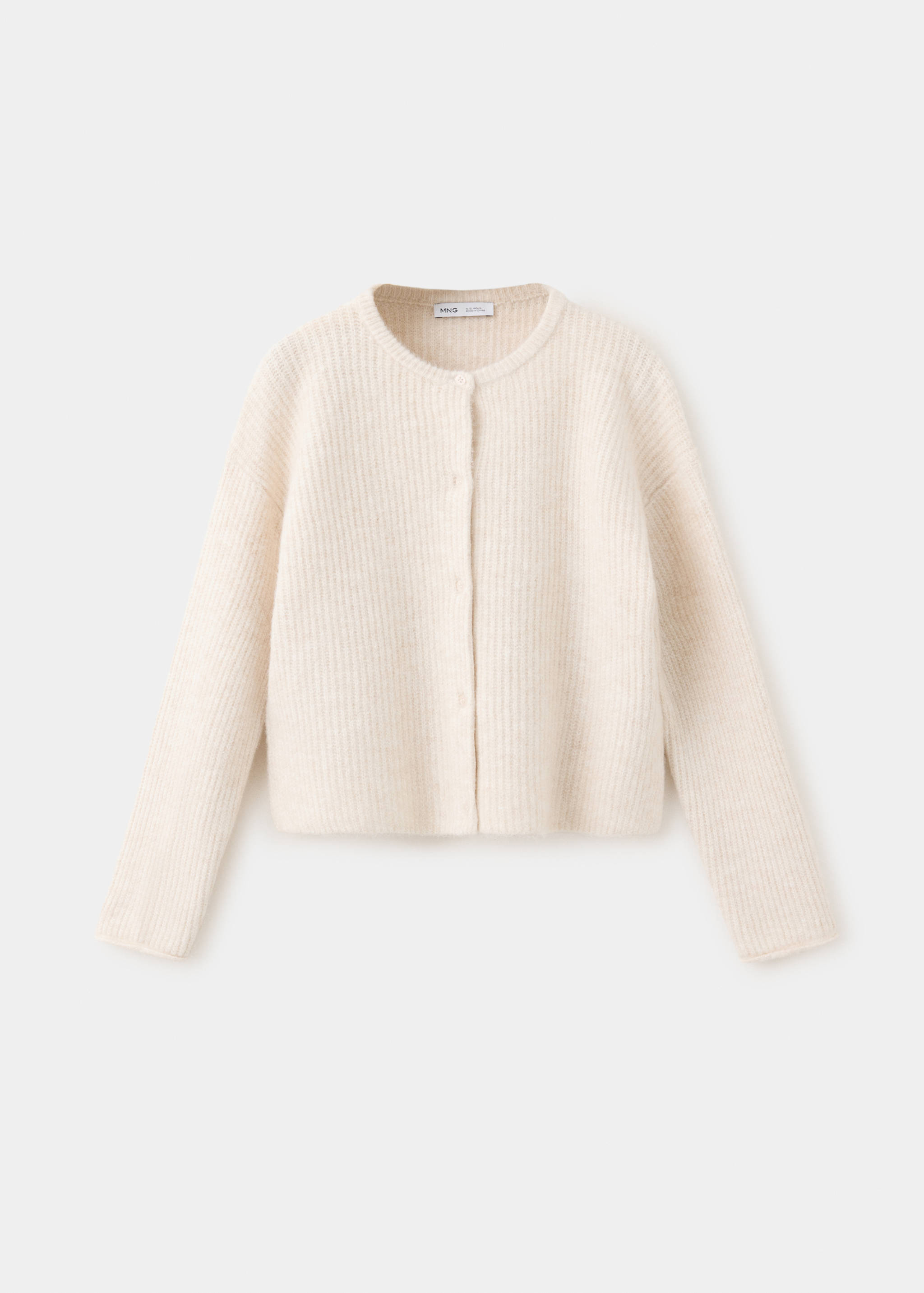 Buttoned knit cardigan - Article without model