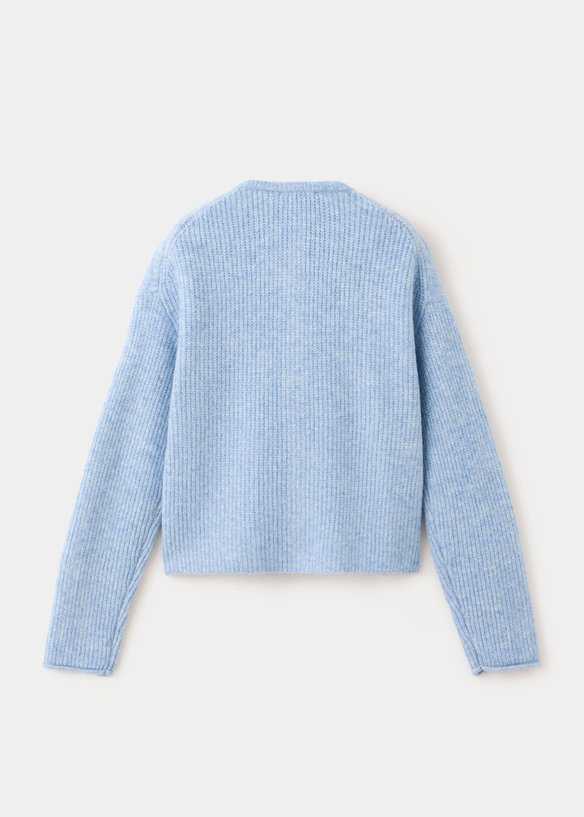 Buttoned knit cardigan - Reverse of the article
