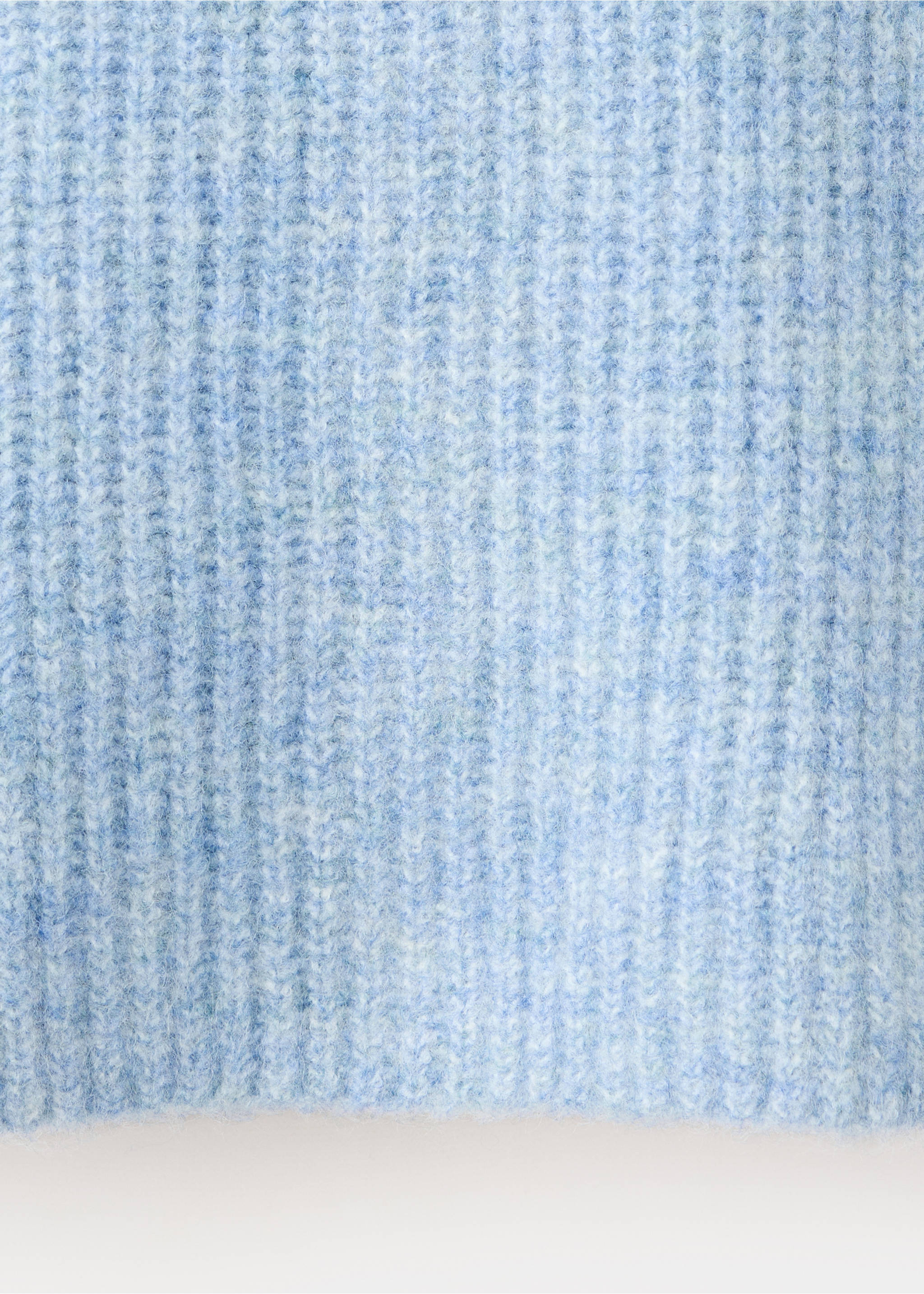 Buttoned knit cardigan - Details of the article 0, Blue. Ref: 37045162-00.