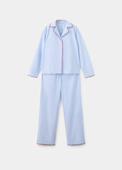 Striped pyjamas with contrasting trim — Blue 5