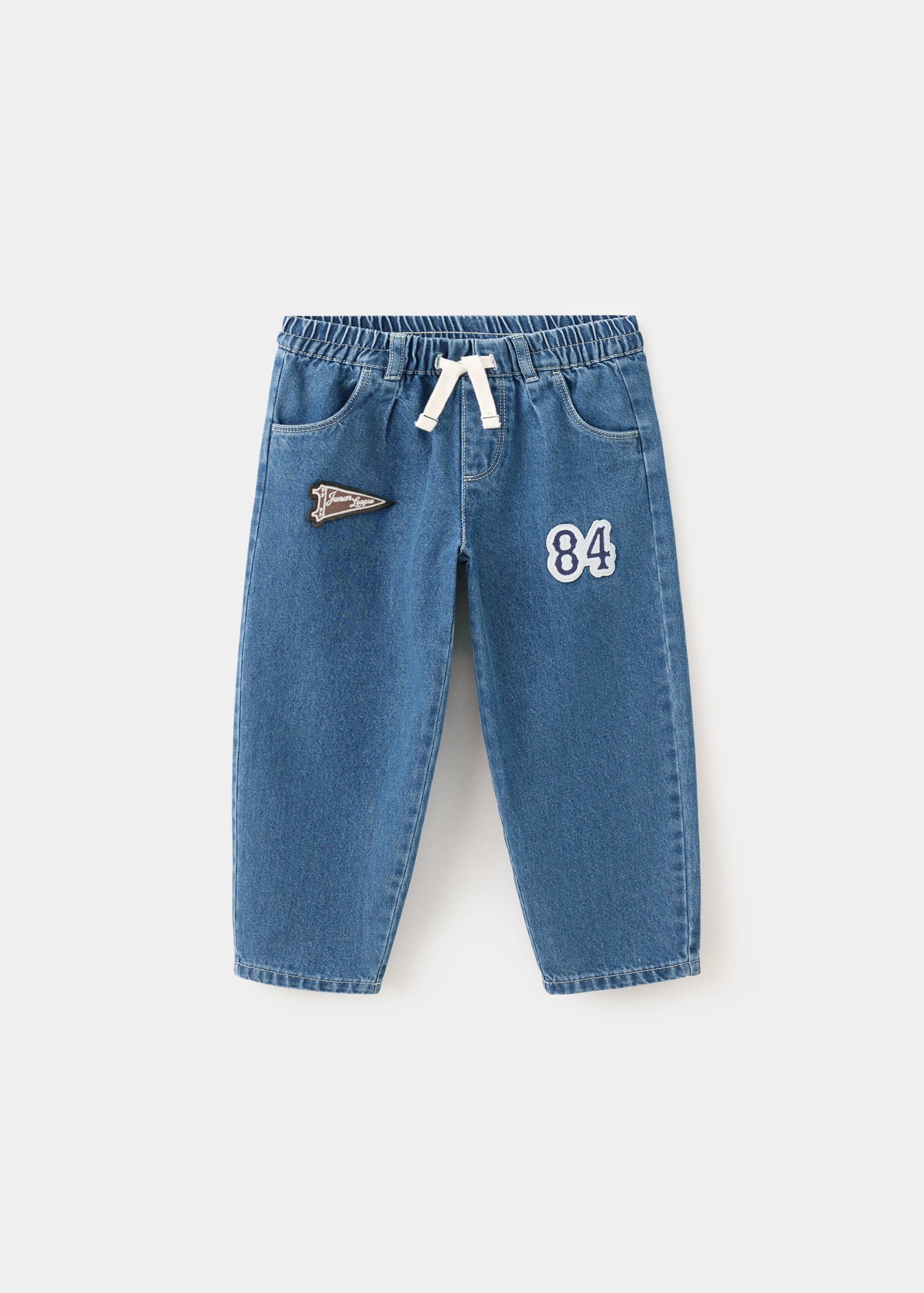 Джинси comfy-fit з нашивками - Товар без моделі
