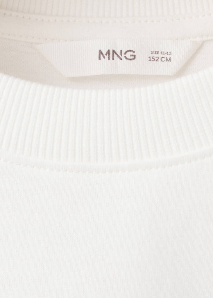 Printed detail T-shirt — Off White
