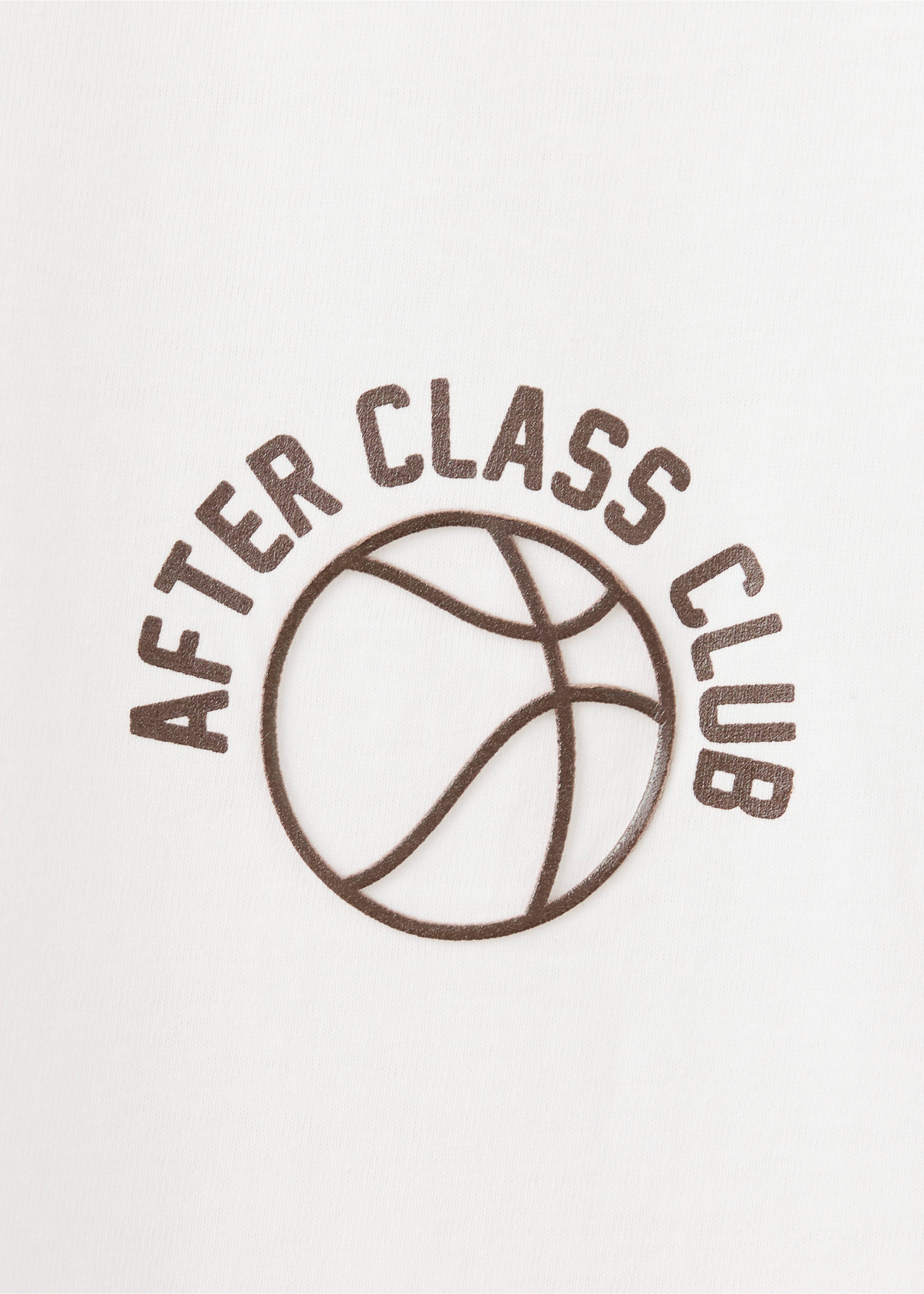 Printed detail T-shirt - Details of the article 0, Off White. Ref: 37045168-00.
