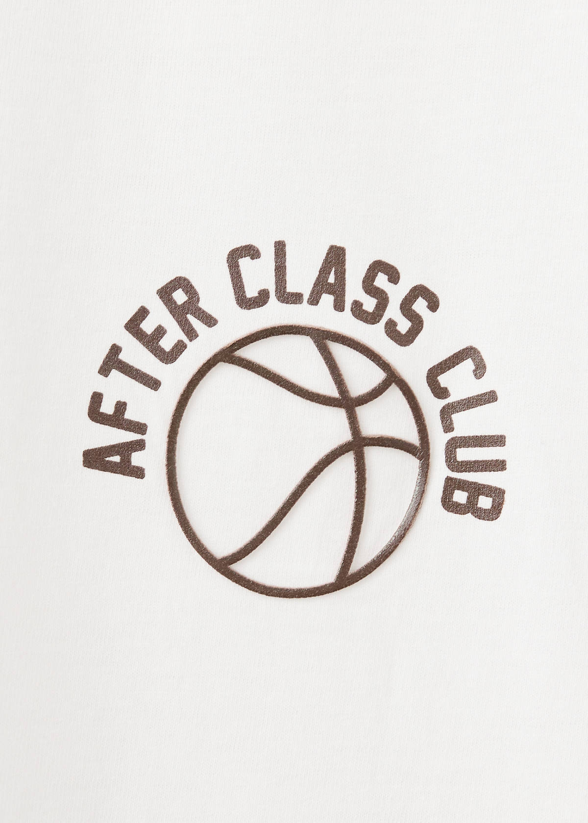 Printed detail T-shirt — Off White