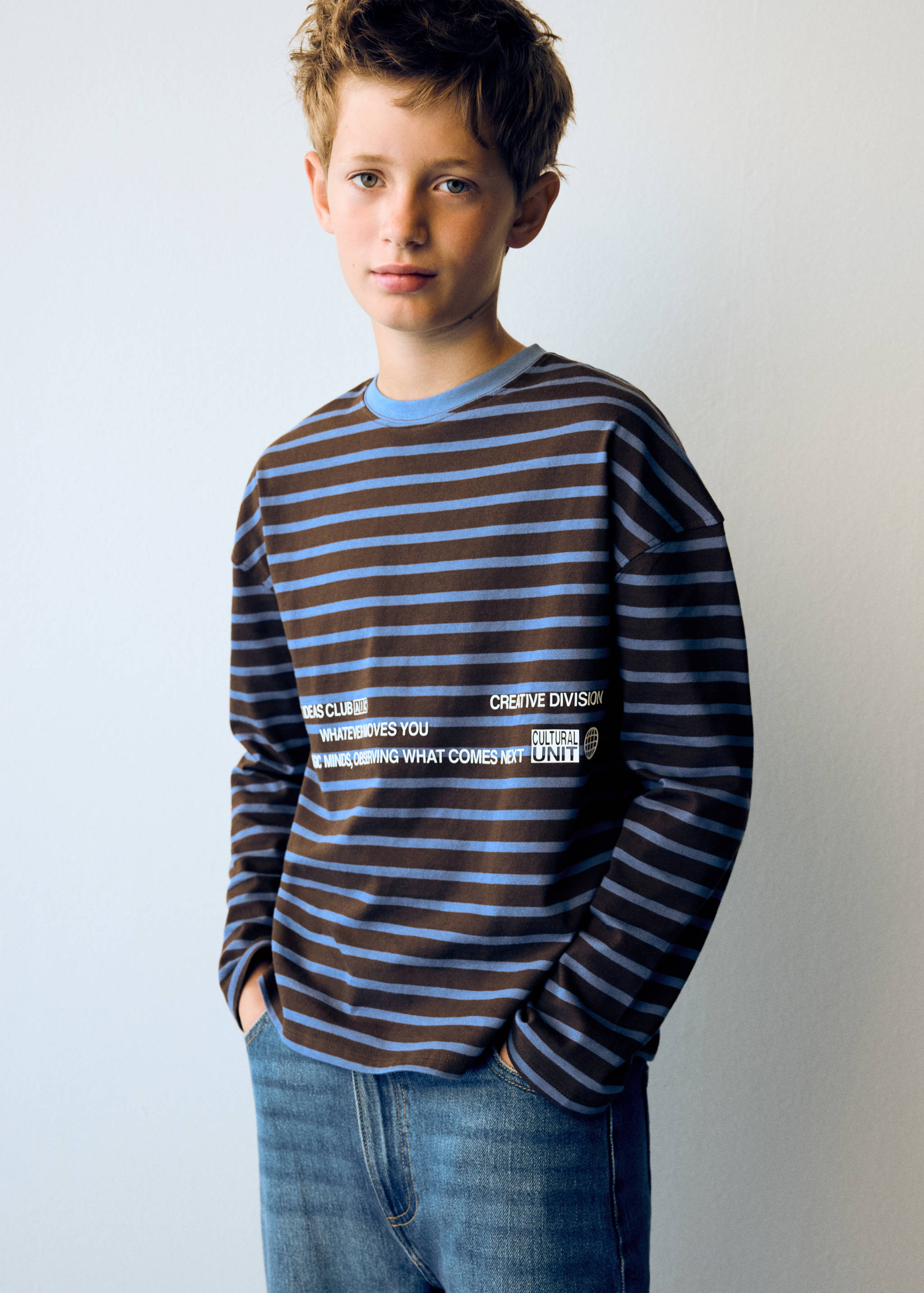Boxy-fit long-sleeve T-shirt - Medium plane