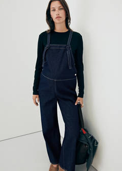 Maternity denim dungarees — Open Blue 5