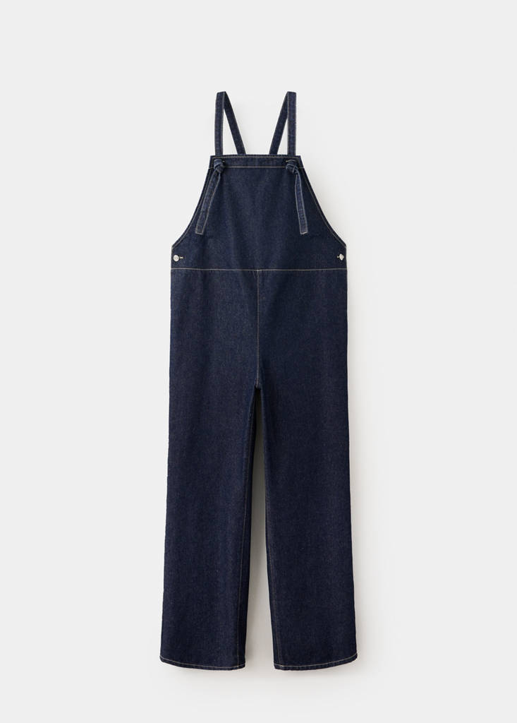 Maternity denim dungarees — Open Blue