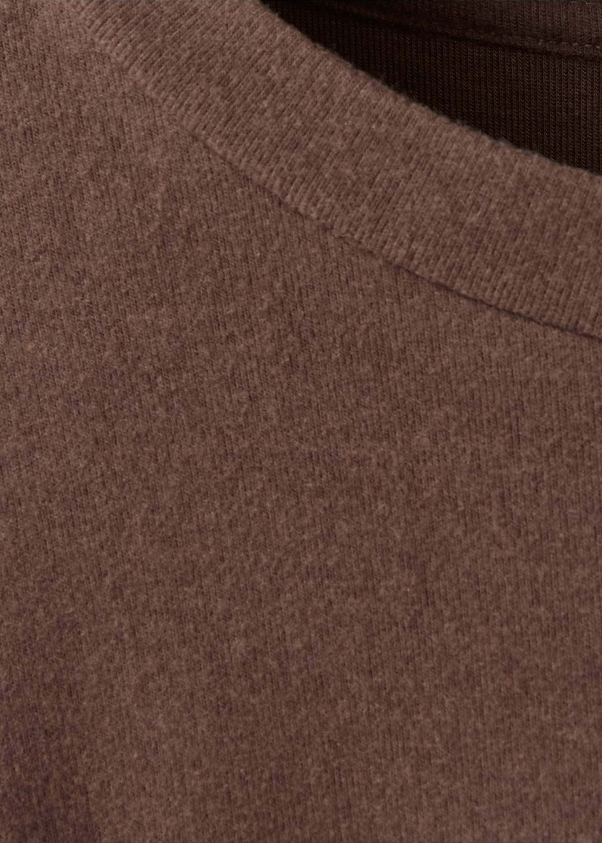 Knit dress with tie detail - Details of the article 0, Brown. Ref: 37045172-00.