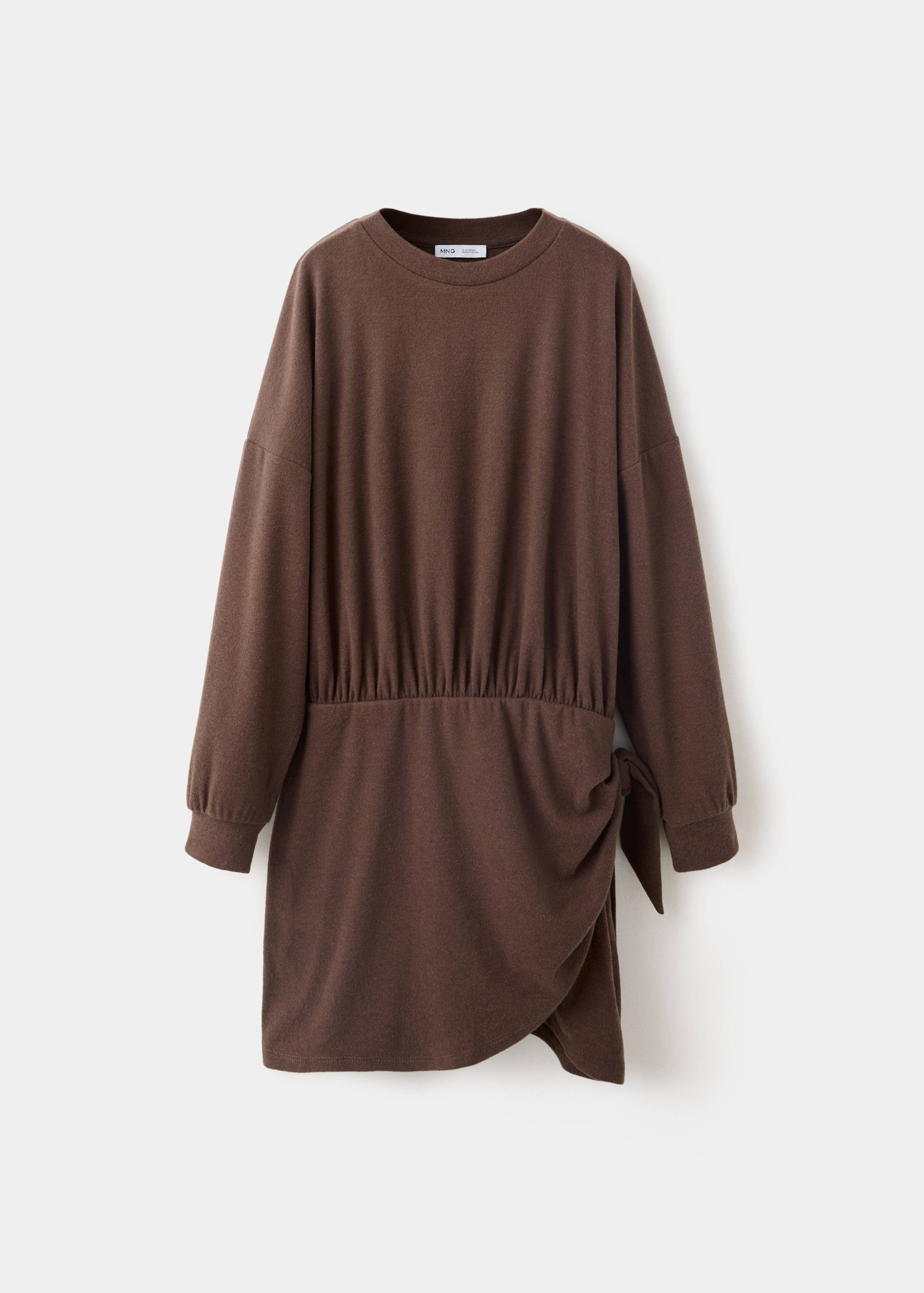 Knit dress with tie detail - Article without model