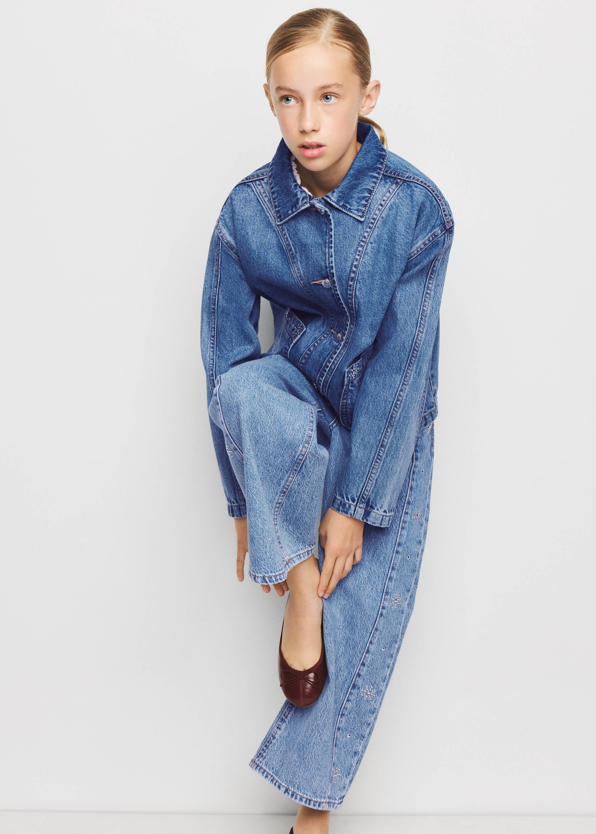 Denim jacket with studs - Details of the article 2