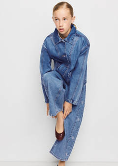 Studded denim jacket — Dark Blue 5
